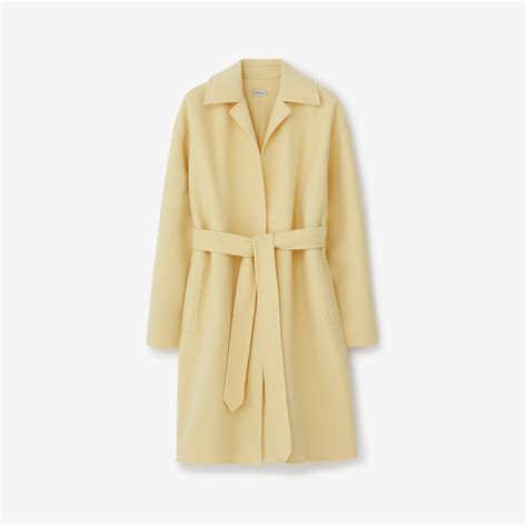 Cashmere Wrap Coat in Daffodil 